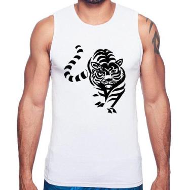 Imagem de Regata Tigre Traços - Foca na Moda, Branco, GGG