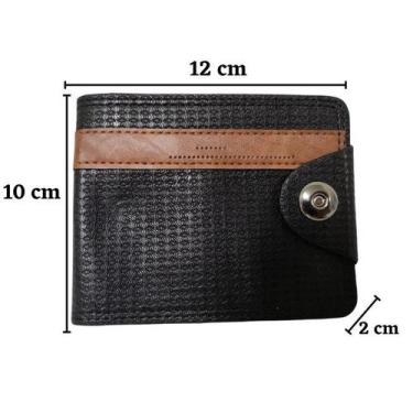 Imagem de Carteira Grande Porta Cartão Masculina - Idea, Preto