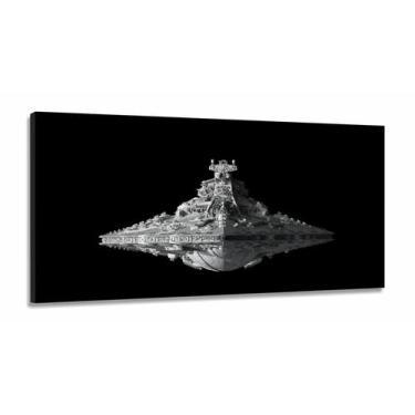 Imagem de Quadro Star Wars Nave Destroyer Geek Sala Quarto em Tecido Canvas 130x