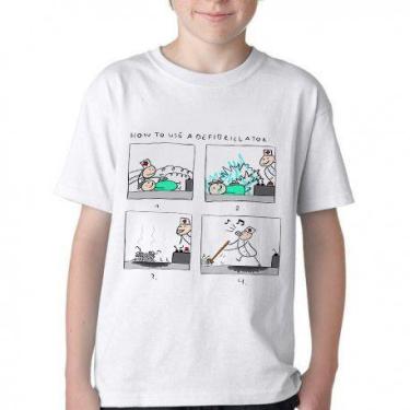 Imagem de Camiseta Infantil ou adulto Desfibrilador  Blusa Criança todos tamanho