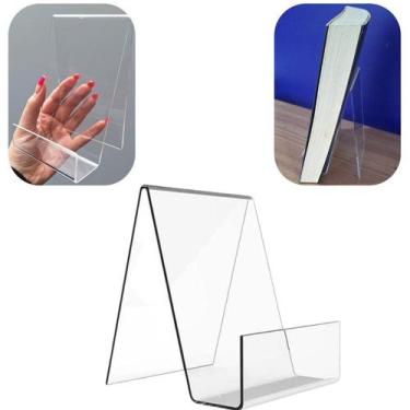 Imagem de Suporte Aparador Tablet Livros Estante Vitrine Acrílico - DR ACRÍLICOS