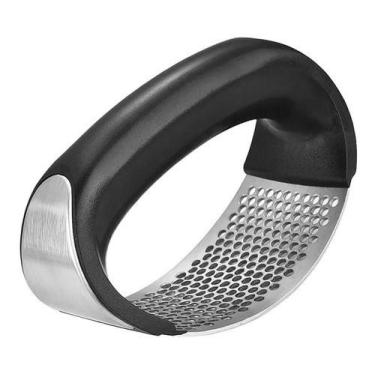 Imagem de Triturador/amassador De Alho Manual De Aço Inox Com Pressão - OEM