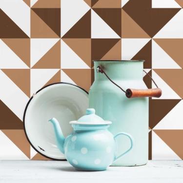 Imagem de Adesivo de Azulejo Marrom Brooklyn 20x20 cm com 72un - Quartinhos