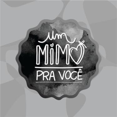 Imagem de Adesivos Vinil com recorte especial 5X5cm / MODELO UM MIMO PRA VOCÊ / 