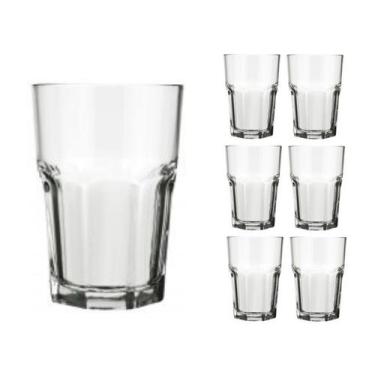 Imagem de Jogo 6 Copo 200ml Vidro Bristol Suco Drinks Transparente - NADIR FIGUE