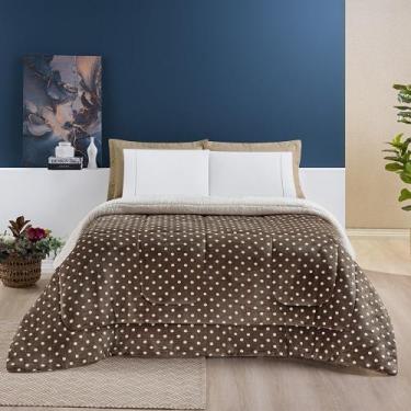 Imagem de Cobertor QUEEN dupla face sherpa manta flannel coberdrom - SAFIRA ENXO