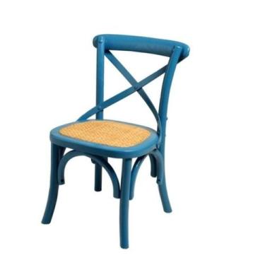 Imagem de Mini Cadeira Infantil Paris Blue Madeira Maciça - LUXdécor