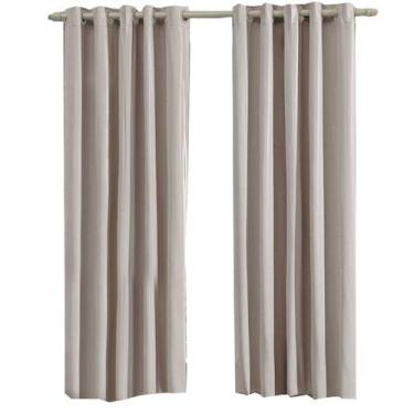 Imagem de Cortina Blecaute PVC Latte Cinza Com Ilhós 2,60 x 2,30 Bella Janela