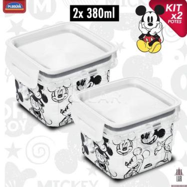 Imagem de Pote Hermético Trava Mais Empilháveis Alta Vedação Mickey - PLASUTIL