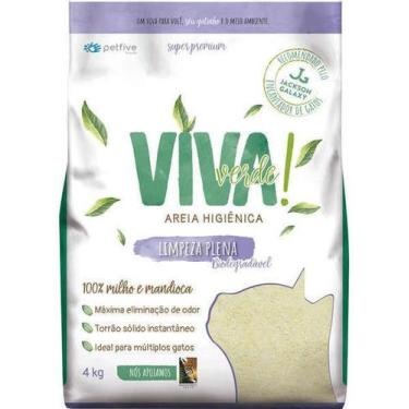 Imagem de Areia higienica viva verde limpeza plena 4kg