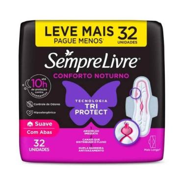 Imagem de Absorvente Sempre Livre Adapt Plus Noite e Dia Cobertura Seca com Abas