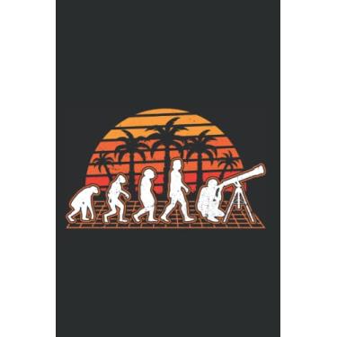 Imagem de Astronomy Notebook: Astronomy Evolution Sunset Telescope Astrophysics / 6x9 Inches / 120 ruled Sites