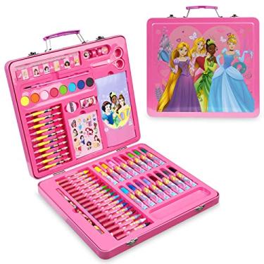 Imagem de Disney Lápis de cor, suprimentos de arte, kit de desenho infantil, material escolar, lápis de desenho, kit de arte com giz de cera, presentes para meninas