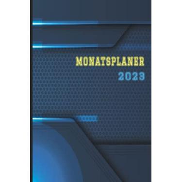 Imagem de Monatsplaner 2023: Mit Monatsübersicht & Kontakttabelle | DIN A5 (6x9 Zoll), 1 Monat auf 2 Seiten | Terminkalender, Wochenplaner, Kalenderbuch, …