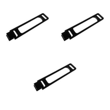 Imagem de Kit 3 Travas Limitadoras Para Janela Basculante Banheiro Limitador de Abertura Com Haste Reforçada Preta