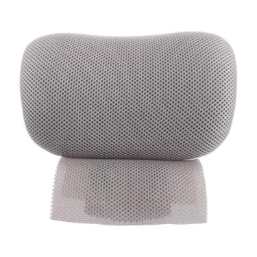 Imagem de IEUDNS Cadeira de escritório ajustável encosto de cabeça acessórios destacáveis ​​cadeira de trabalho travesseiro de cabeça para apartamento quarto sala de, Cinza