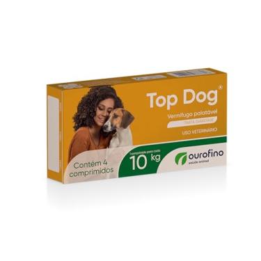 Imagem de Vermífugo Top Dog para Cães 10kg 4 comprimidos