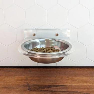 Imagem de Comedouro Bebedouro com Tigela Inox Pet Cachorro Gato Suspenso - loja 