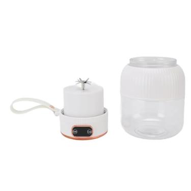 Imagem de Copo Portátil de Grande Capacidade, Máquina de Espremedor Elétrica Multifuncional 600 Ml, Com Design Simples de Chaves, para Smoothies, Leite de Soja (WHITE)