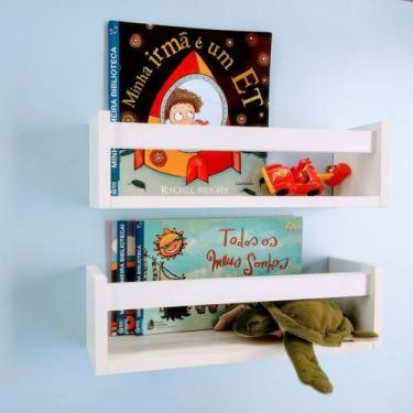 Imagem de Prateleiras Para Livros e Brinquedos Infantis Nicho Revisteiro de Pare
