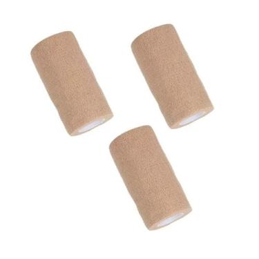 Imagem de Bandagem Elástica Fita Adesiva Faixa De Atadura 3 unidades de 10cm - B
