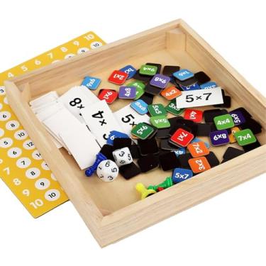 Imagem de Placa de multiplicação de, jogo de tabuleiro de multiplicação de,Toy de aprendizado antecipado | Jogo de tabuleiro de multiplicação interativa, brinquedo educacional de aprendizado de matemática par