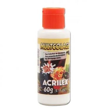 Imagem de Cola gel decoupage multcolage acrilex 60 gramas