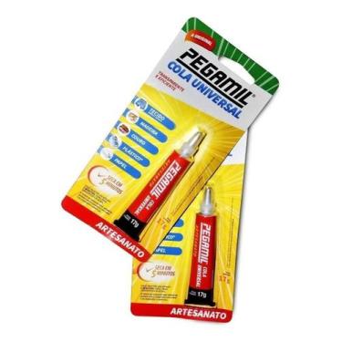 Imagem de Kit 2Cola Universal Para Artesanato Pegamil 17g Seca Em 5min