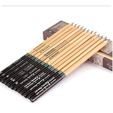Imagem de Lápis de desenho com lápis, suprimentos de arte, 12 peças, nível de artista, HB