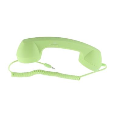 Imagem de Aparelho de telefone celular GRCFUMO, USB C Provo de telefone Vintage Vintage Haplet com soquete de 3,5 mm, aparelho de telefone Retro vintage para smartphone (Verde)
