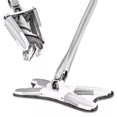 Imagem de Mop Rodo 360 Limpa e Esteriliza da Brilho Passa e Torce o Pano Auto Extrusão + Escova Multiuso