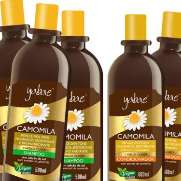 Imagem de 3 Shampoos e 2 Condicionadores Camomila 500ml  Yabae