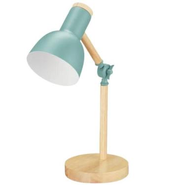 Imagem de Luminária Mesa Abajur 45cm Articulada Retrô Madeira Gimpo KJTD-685-PAI