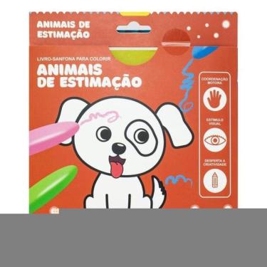 Imagem de Livro-Sanfona Para Colorir: Animais De Estimação