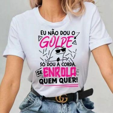 Imagem de Blusinha Estampada Carnaval 2025 Culpa da bebida Frases Engraçadas - l
