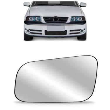 Imagem de Lente Espelho Retrovisor Gol G3 1999 2000 01 02 2003 Prata - METAGAL 2