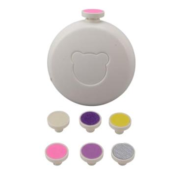 Imagem de Aparador de Unhas Elétrico para Bebês, Cortador de Unhas Com Cabeças de Substituição, Ferramenta para Recém-nascidos, Crianças e Adultos (Branco)
