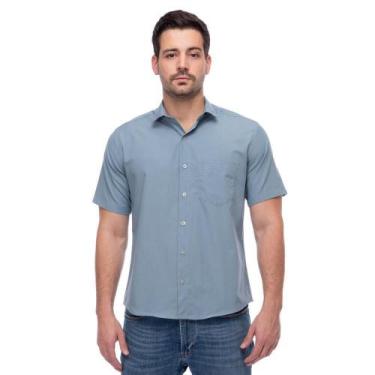 Imagem de Camisa Social Manga Curta Slim Teodoro Masculina Leve - Teodoro Camisa