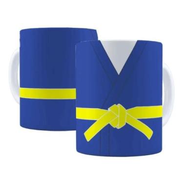 Imagem de Caneca Porcelana Judô Kimono Faixa Amarela Arte Marcial Presente - Vil
