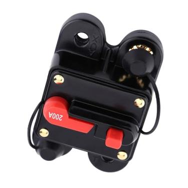 Imagem de Disjuntor de Liga, Resetável Com Interruptor Vermelho, Fácil Uma Mão para o Carro Marinho Estéreo áudio (200A)