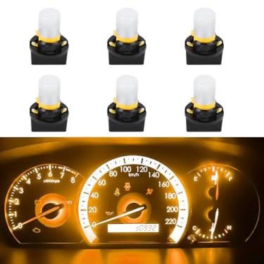 Imagem de Hovom 6 peças T10 lâmpada LED para carro, 12 V 194 W5 W lâmpada de cluster de instrumento de carro, substituição de lâmpada automotiva super brilhante para painel de painel indicador de luz de