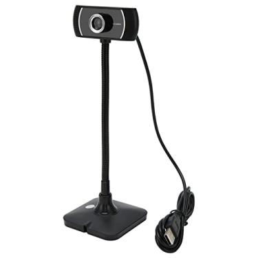 Imagem de Câmera USB Com Foco Manual, Webcam de Lente HD para Transmissão Ao Vivo, Videocliação, Educação On-line e Câmera de Conferência Livre Com Microfone para Computador
