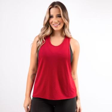 Imagem de Kit 5 Regata Cavada Fitness Dry Fit Furadinha Academia Blusa Feminina 