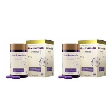 Imagem de Kit 2 Niacinamida 97% Teor + Dexpantenol + Vit B5 60 Caps - Fortlife