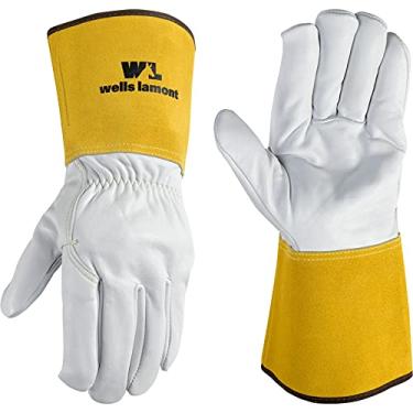 Imagem de Luvas de Solda TIG de Couro Genuíno Masculino, Grande (Wells Lamont 1053)