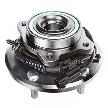 Imagem de Conjunto de rolamentos e cubos traseiros TUCAREST 512360 compatível com Chrysler Town e Country Dodge Grand Caravan 09-12 Volkswagen Routan [5 cubos com ABS]