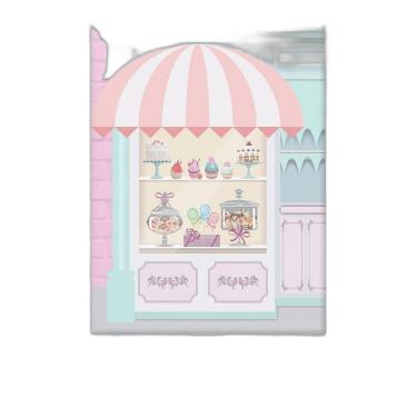 Imagem de Painel Retangular Tecido 3D Confeitaria 1,50X2,20 Frt-5342