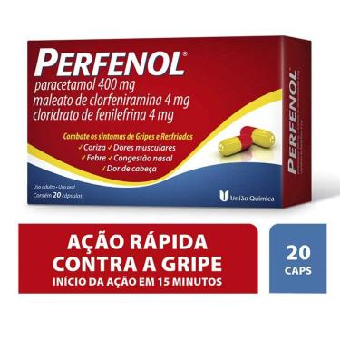 Imagem de Perfenol 400mg + 4mg + 4mg 20 Cápsulas
