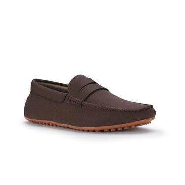 Imagem de Ferro Aldo Mocassins masculinos Dylan MFA19671 Classic Moc-Toe, Dark Mocha (mocassins para motorista), 41 BR