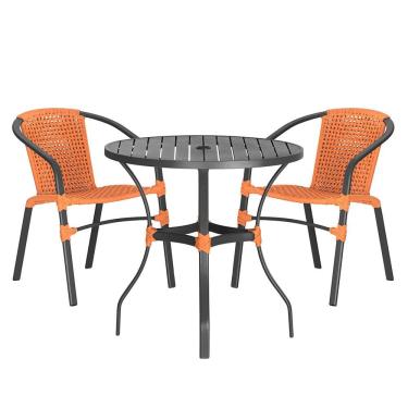 Imagem de 02 Cadeiras Floripa e Mesa Roma Trama 